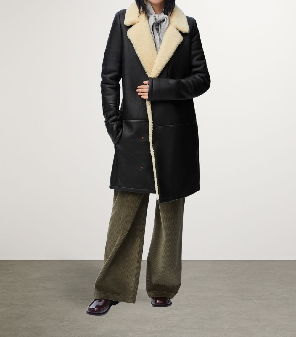 Loewe Loewe Shearling Double-Breasted Coat