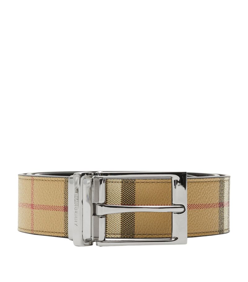 Burberry Burberry Leather House Check Reversible Belt