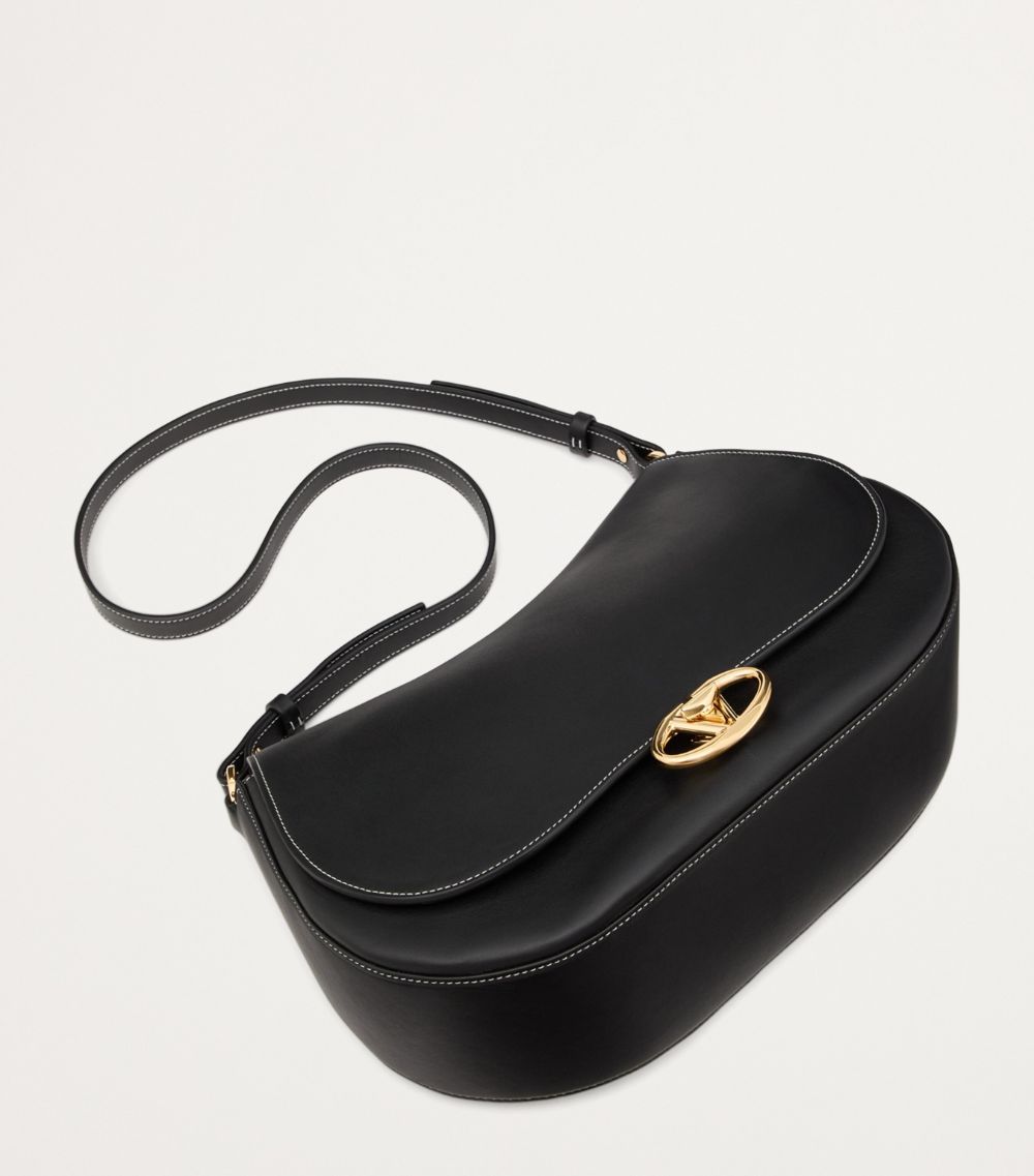 VALENTINO GARAVANI Valentino Garavani Leather Ohval Shoulder Bag