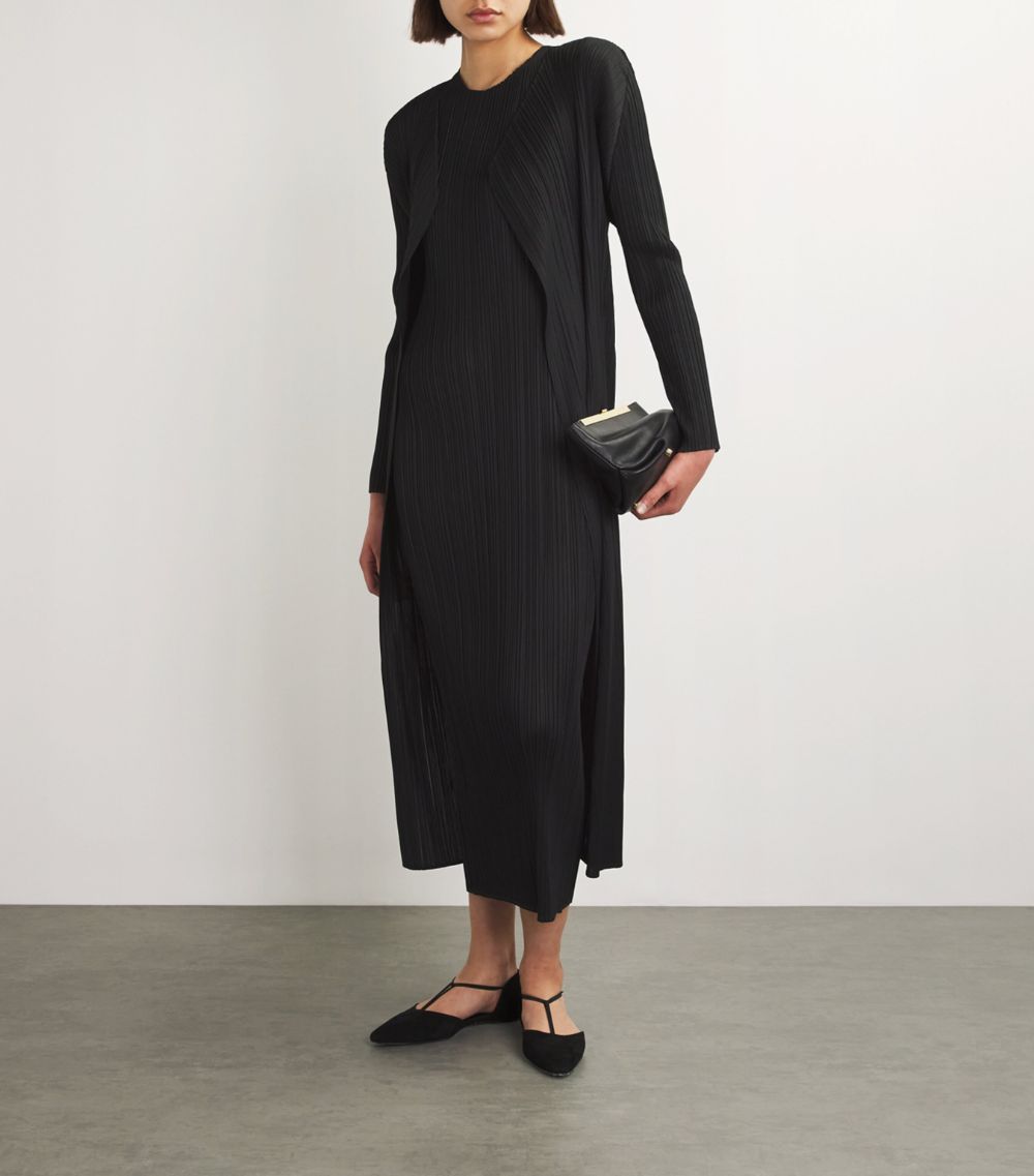 Pleats Please Issey Miyake Pleats Please Issey Miyake Basics Longline Cardigan