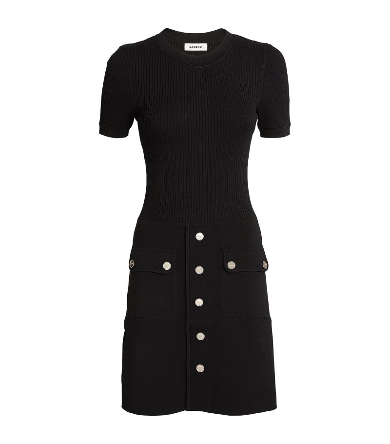  Sandro Knitted Mini Dress