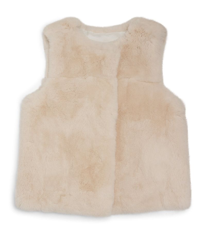 Yves Salomon Enfant Yves Salomon Enfant Rabbit Fur Gilet (4-14 Years)