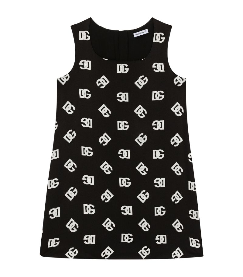 Dolce & Gabbana Dolce & Gabbana Kids Logo Print Sleeveless Dress (2-6 Years)