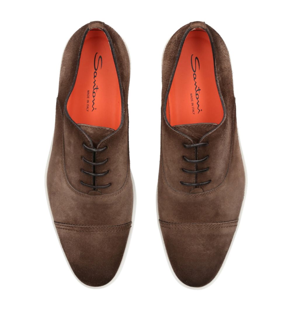 Santoni Santoni Suede Atlantis Oxford Shoes