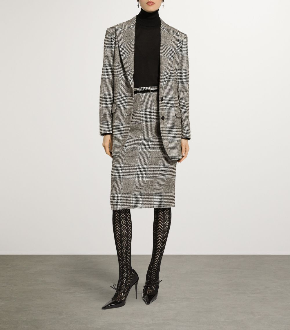 Dolce & Gabbana Dolce & Gabbana Wool-Cashmere Plaid Blazer