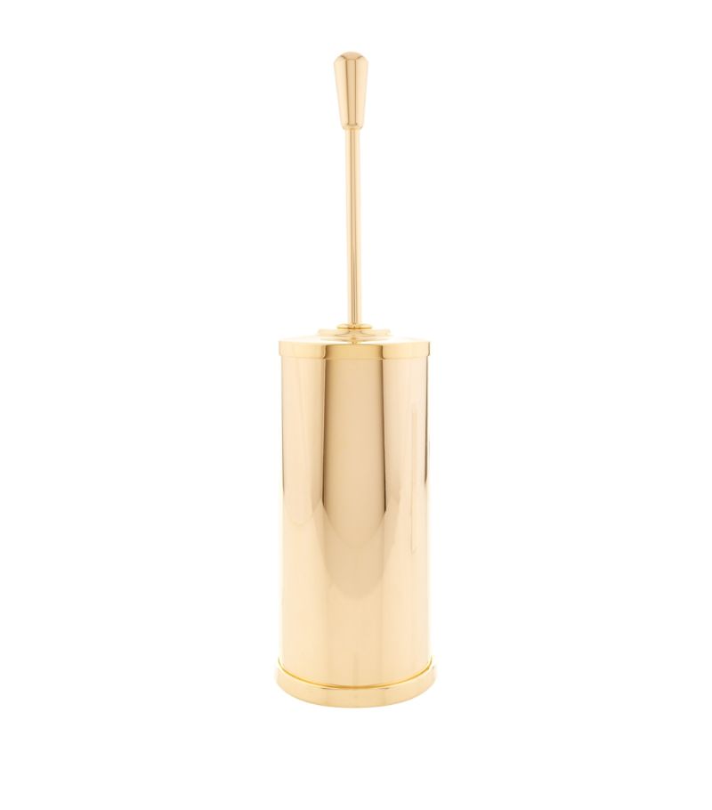 Zodiac Zodiac Cylinder Gold-Plated Toilet Brush Holder