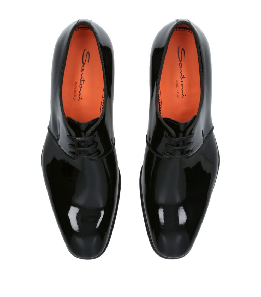 Santoni Santoni Patent Leather Moor Oxford Shoes