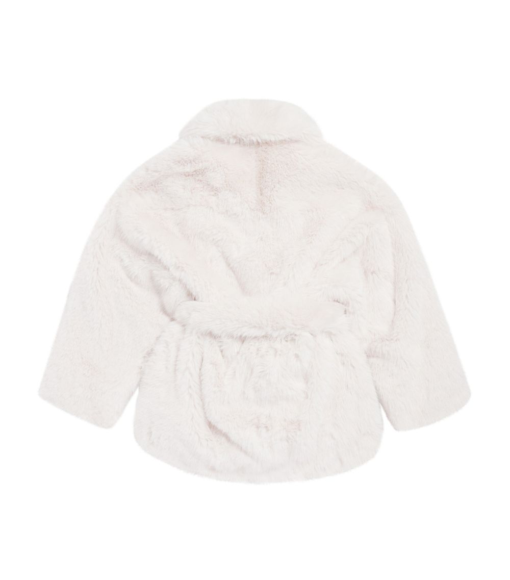 Balenciaga Balenciaga Faux Fur Wrap Coat