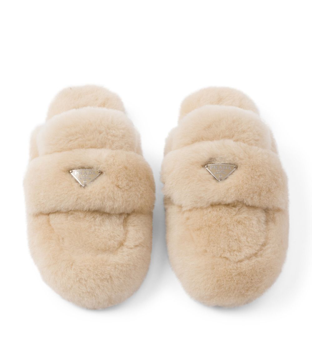 Prada Prada Shearling Mules