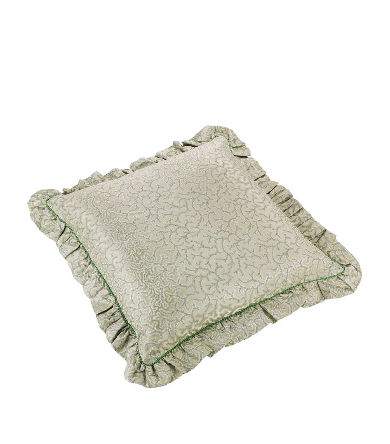 Gingerlily Gingerlily Coral Fern Square Cushion (50Cm X 50Cm)