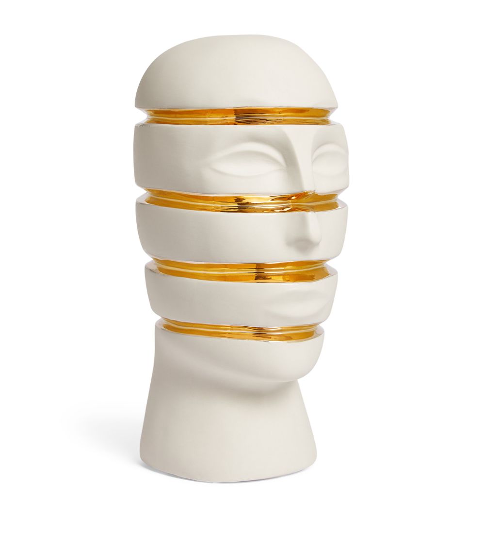 Jonathan Adler Jonathan Adler Porcelain And Gold Atlas Sliced Bust (34Cm)