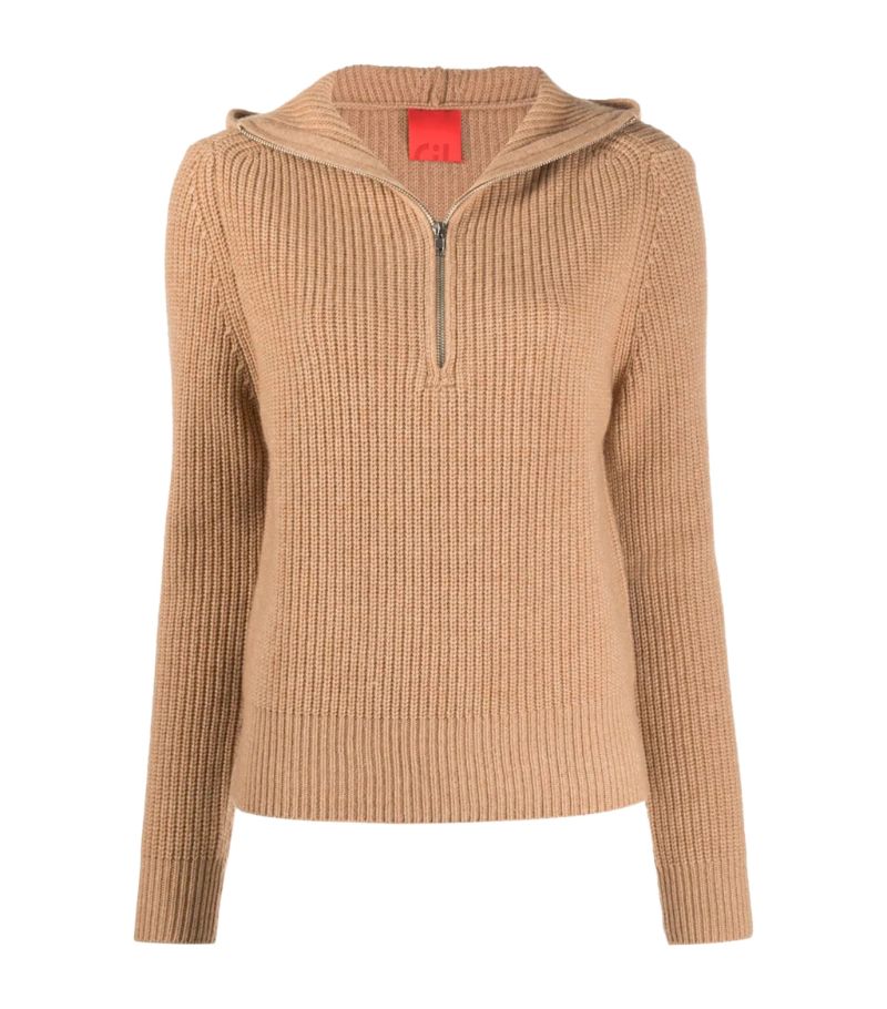Cashmere In Love Cashmere In Love Rib-Knit Rey Hoodie