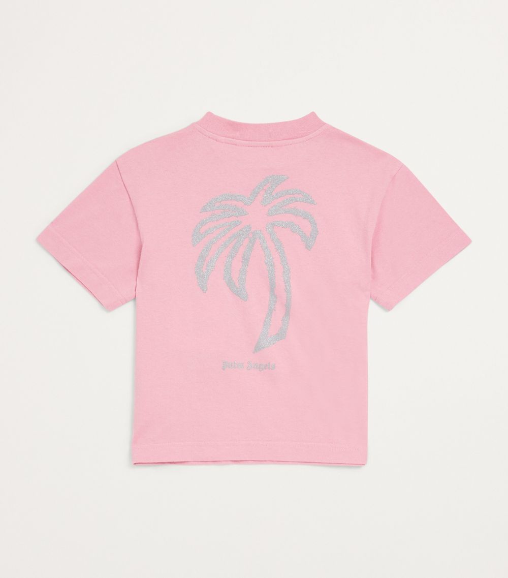 Palm Angels Kids Palm Angels Kids Glitter Palm Tree T-Shirt (4-12 Years)