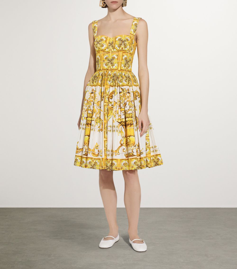 Dolce & Gabbana Dolce & Gabbana Majolica-Print Bustier Dress