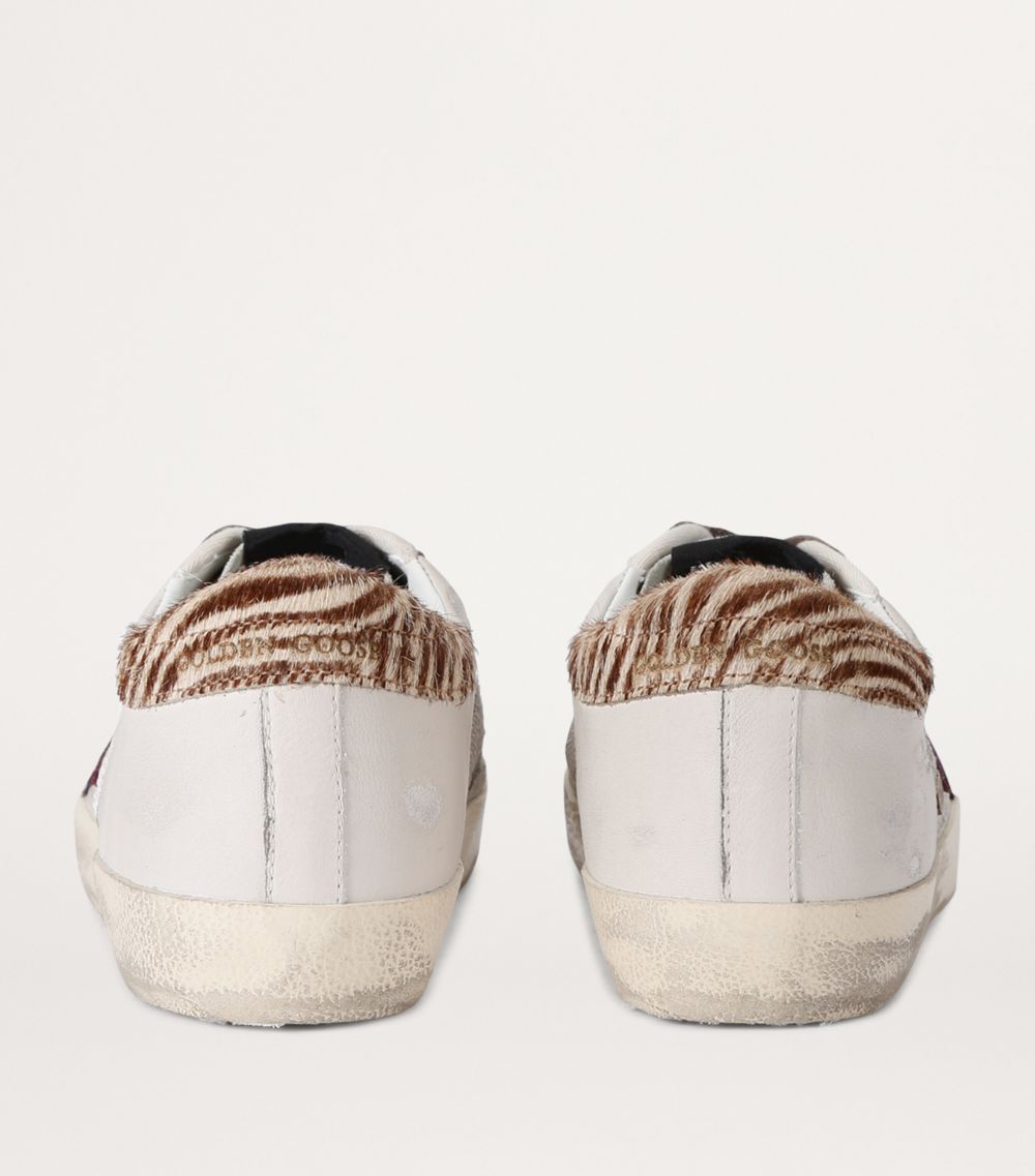 Golden Goose Golden Goose Zebra-Print Super-Star Sneakers