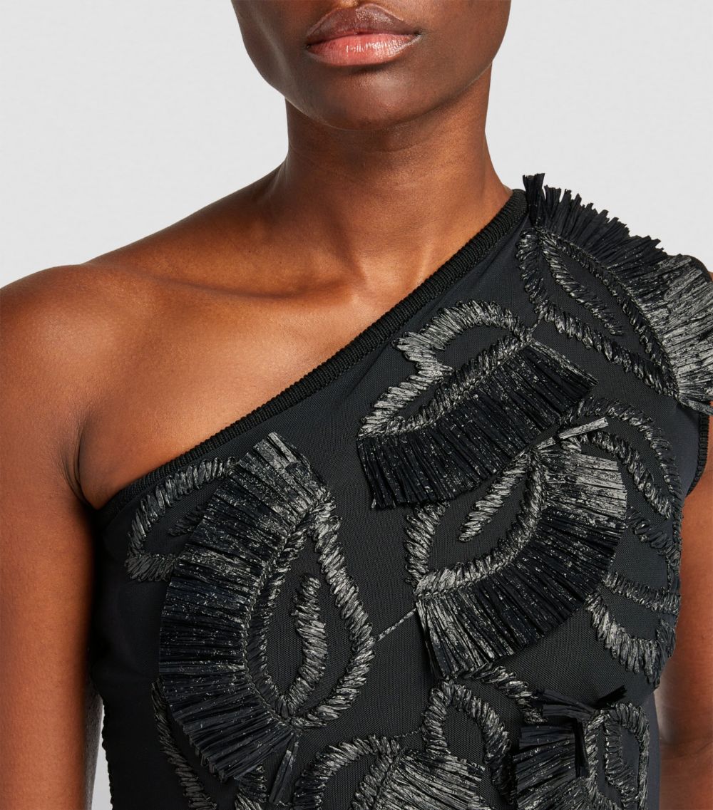 Max Mara Max Mara One-Shoulder Embellished Top