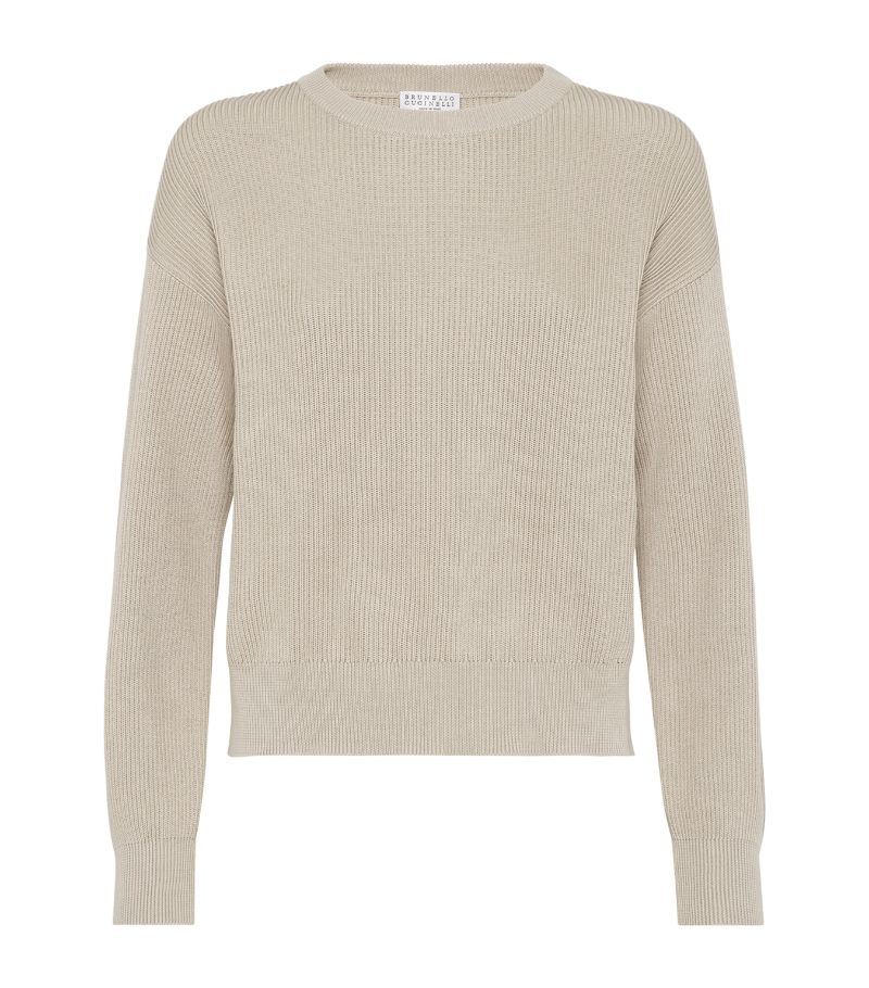 Brunello Cucinelli Brunello Cucinelli Cotton English Rib Sweater