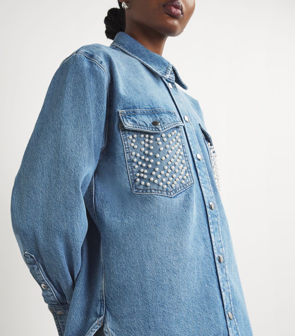 Frame Frame Embellished Denim Shirt