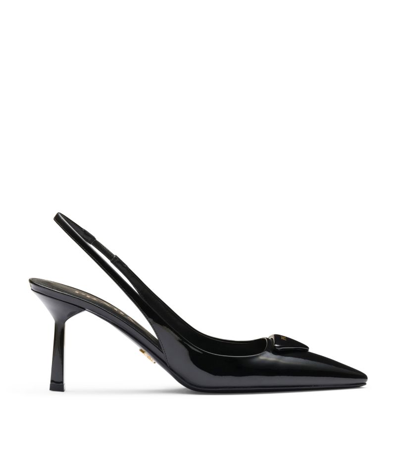 Prada Prada Patent Leather Slingback Sandals