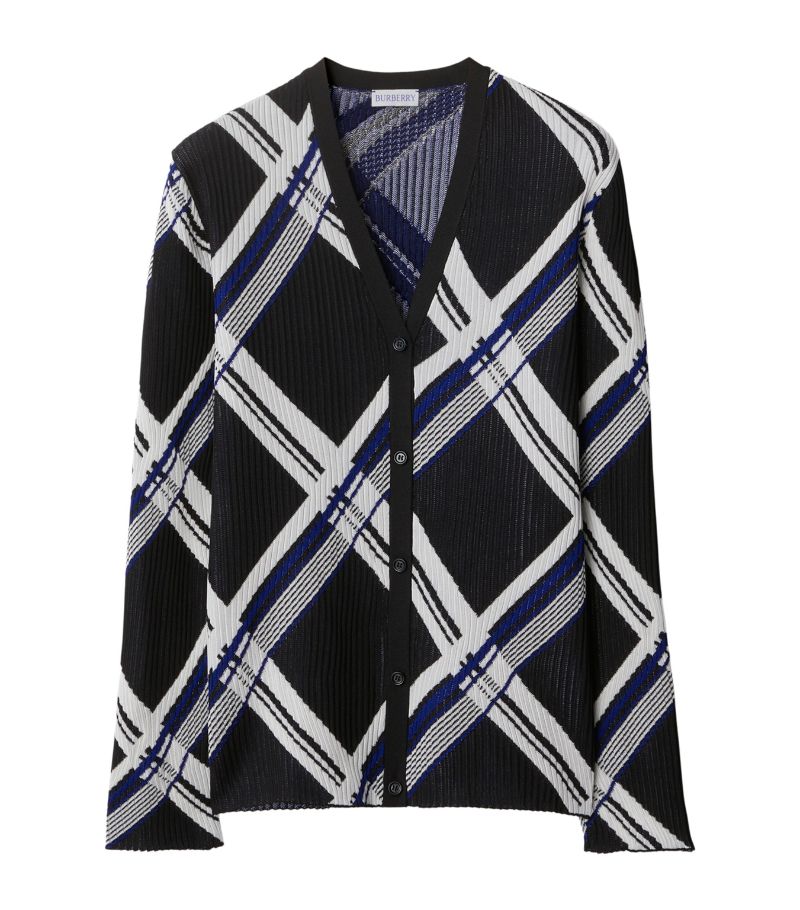 Burberry Burberry Silk Check Cardigan