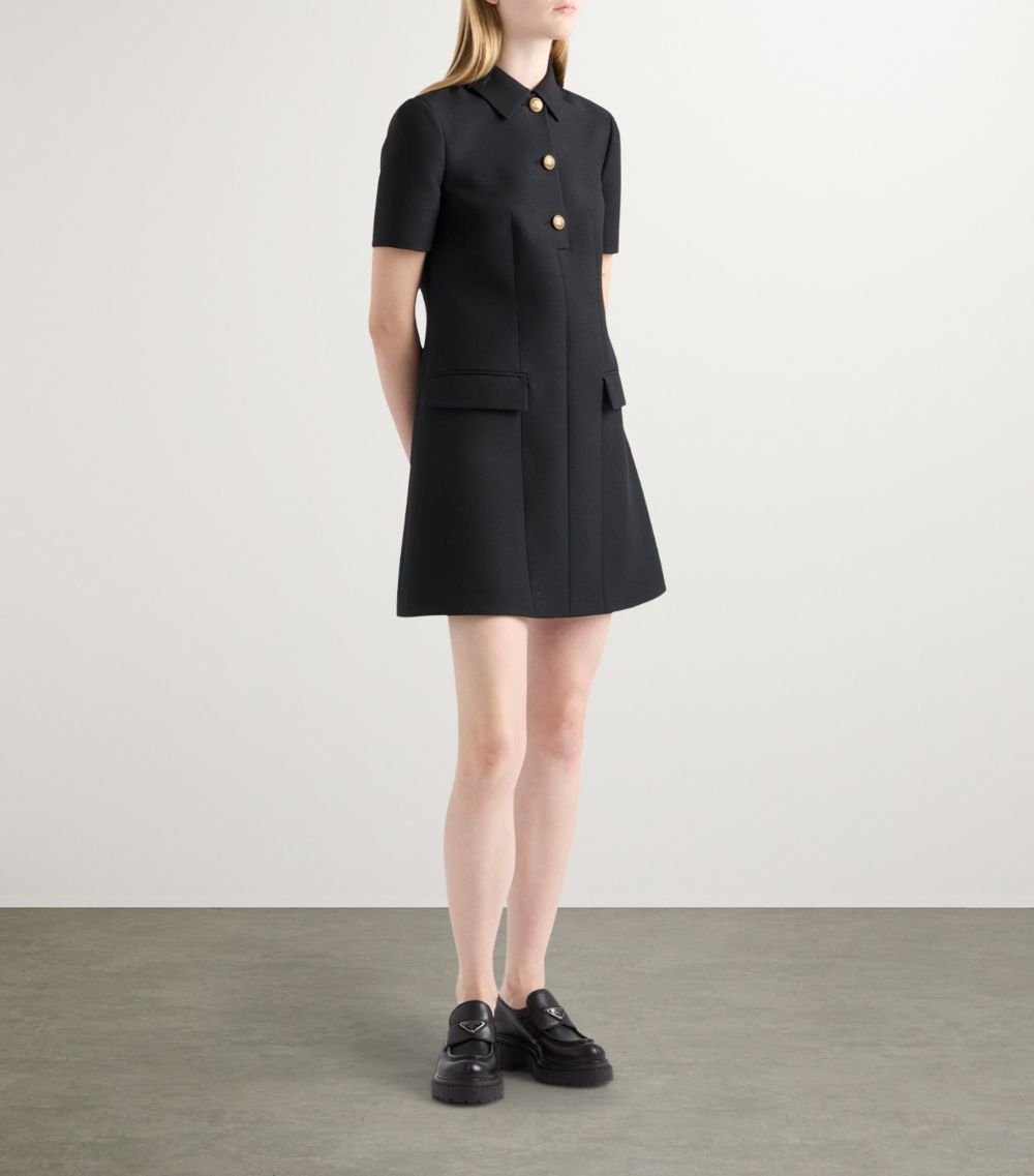 Prada Prada Wool-Silk Mini Dress