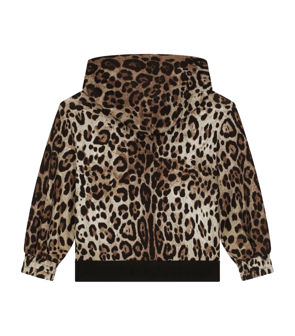 Dolce & Gabbana Dolce & Gabbana Kids Leopard Zip-Up Hoodie (8-14 Years)