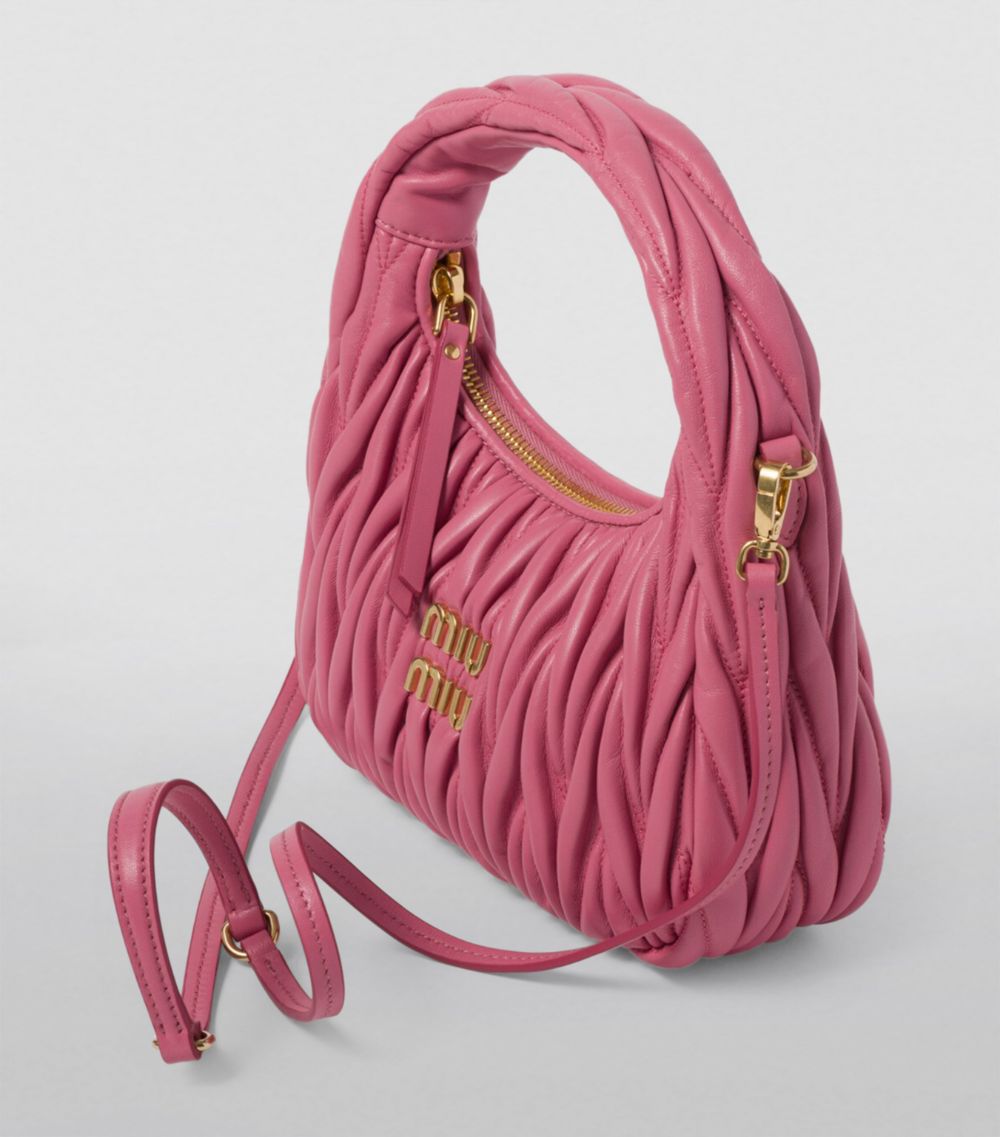 Miu Miu Miu Miu Small Matelassé Leather Wander Top-Handle Bag