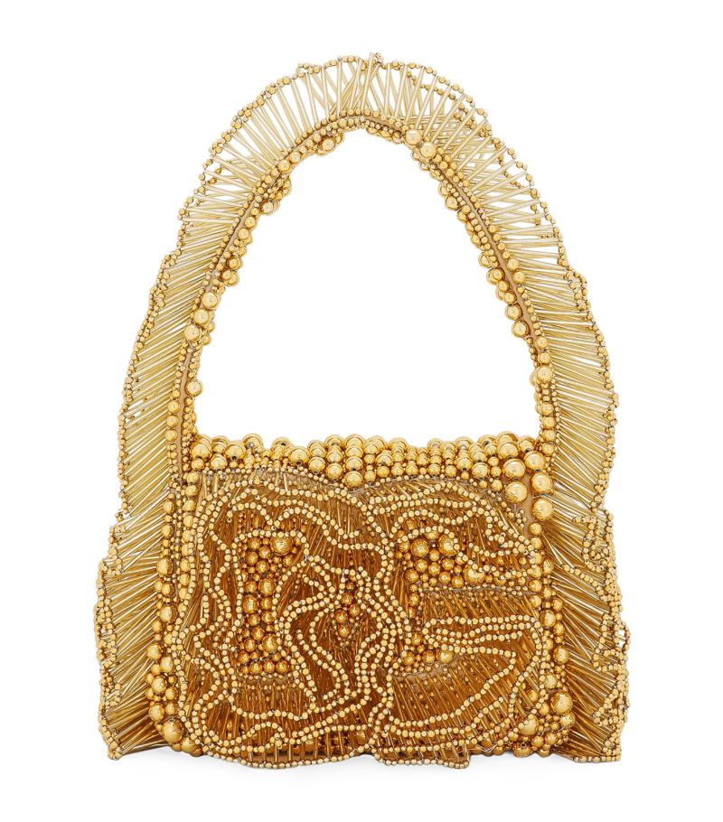 Dolce & Gabbana Dolce & Gabbana Embroidered Logo Top-Handle Bag