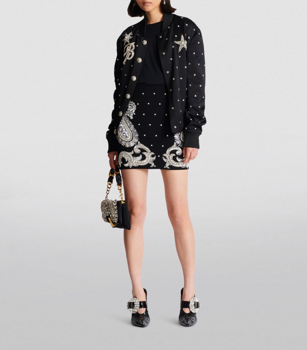 Balmain Balmain Embellished Mini Skirt