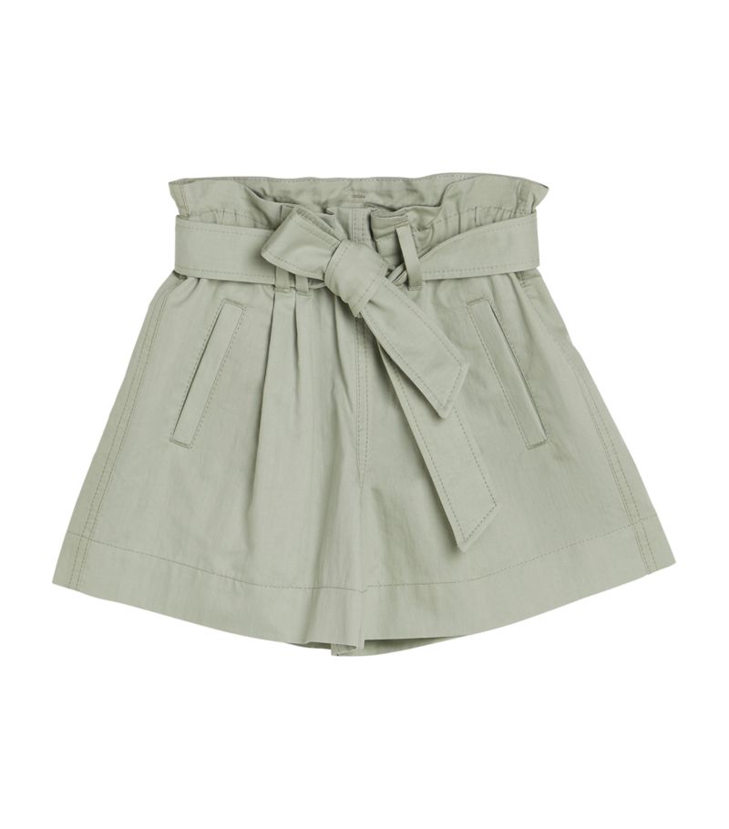 Brunello Cucinelli Kids Brunello Cucinelli Kids Cotton Tie-Belt Bermuda Shorts (4-12 Years)