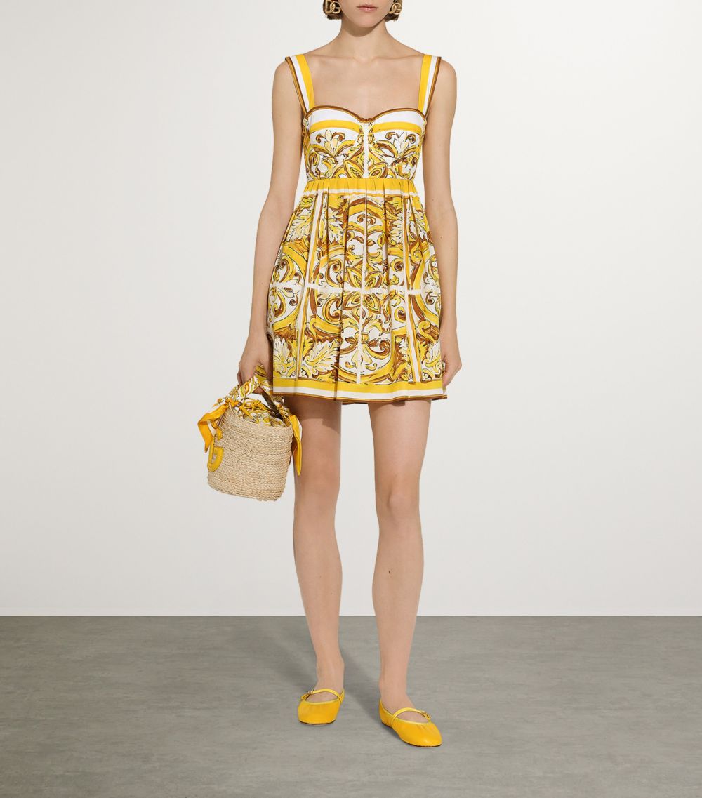 Dolce & Gabbana Dolce & Gabbana Majolica-Print Mini Dress