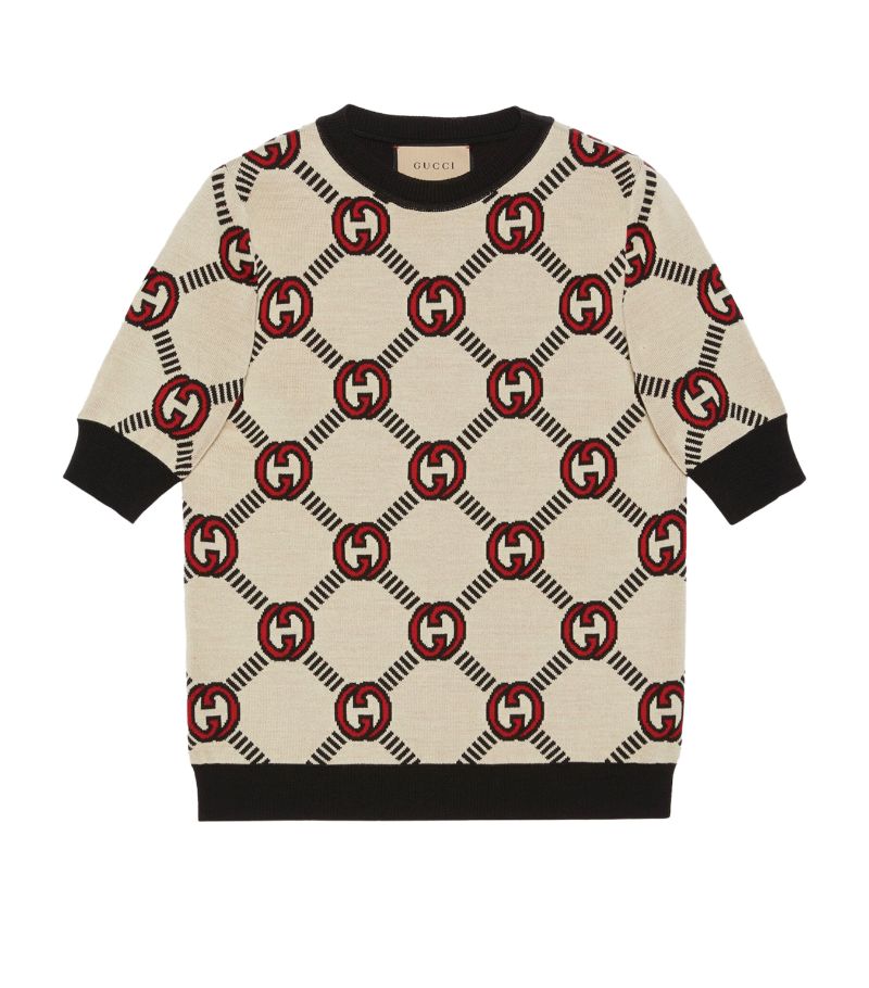 Gucci Gucci Wool Reversible Interlocking G Sweater