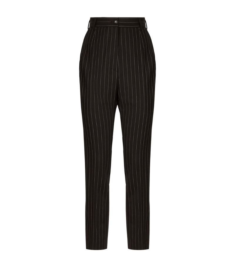 Dolce & Gabbana Dolce & Gabbana Wool-Blend Pinstripe Trousers