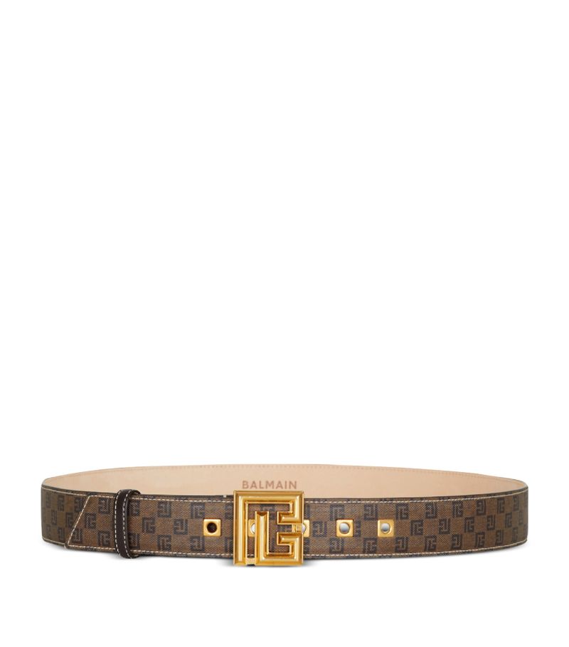 Balmain Balmain Monogram Print Belt