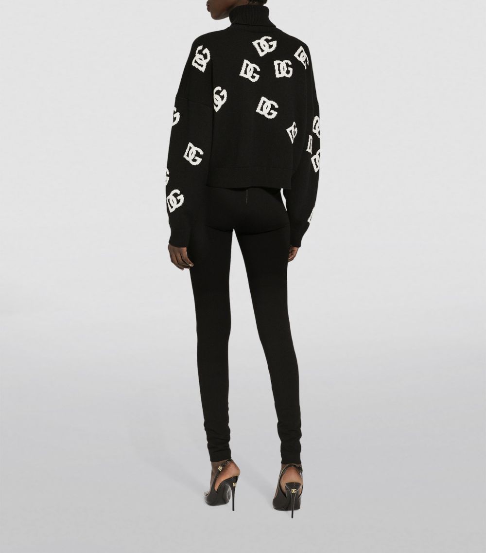 Dolce & Gabbana Dolce & Gabbana Wool Logo Rollneck Sweater