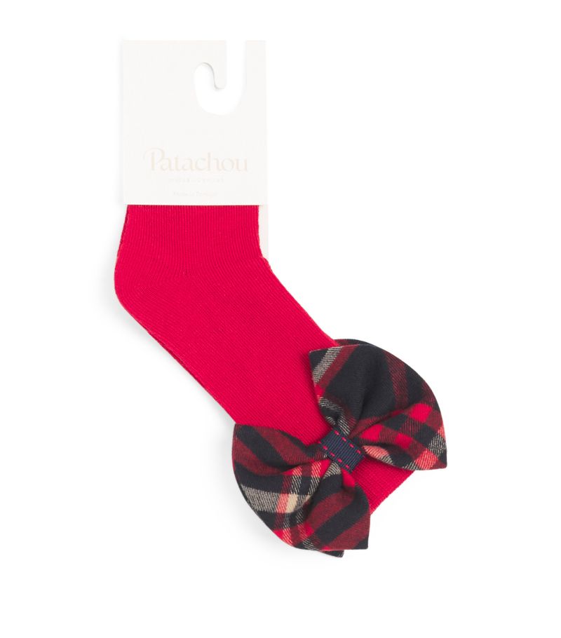 Patachou Patachou Tartan-Bow Socks (0-24 Months)