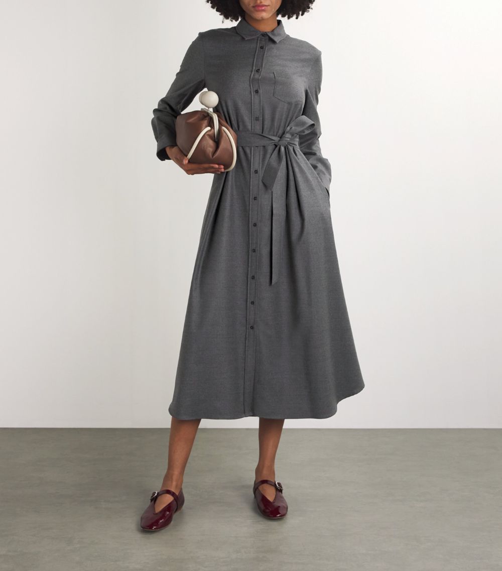 Weekend Max Mara Weekend Max Mara Virgin Wool Shirt Dress