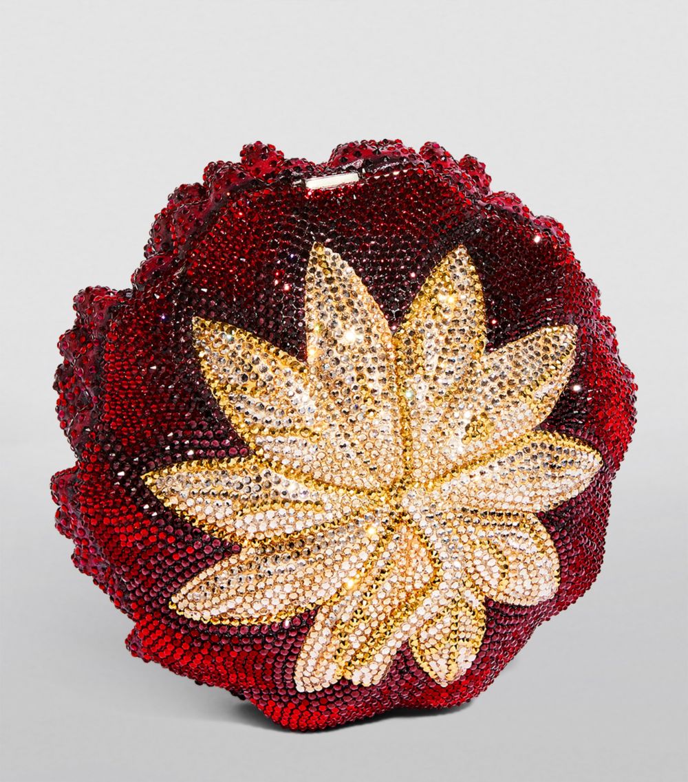 Judith Leiber Judith Leiber Crystal-Embellished Peony Clutch Bag