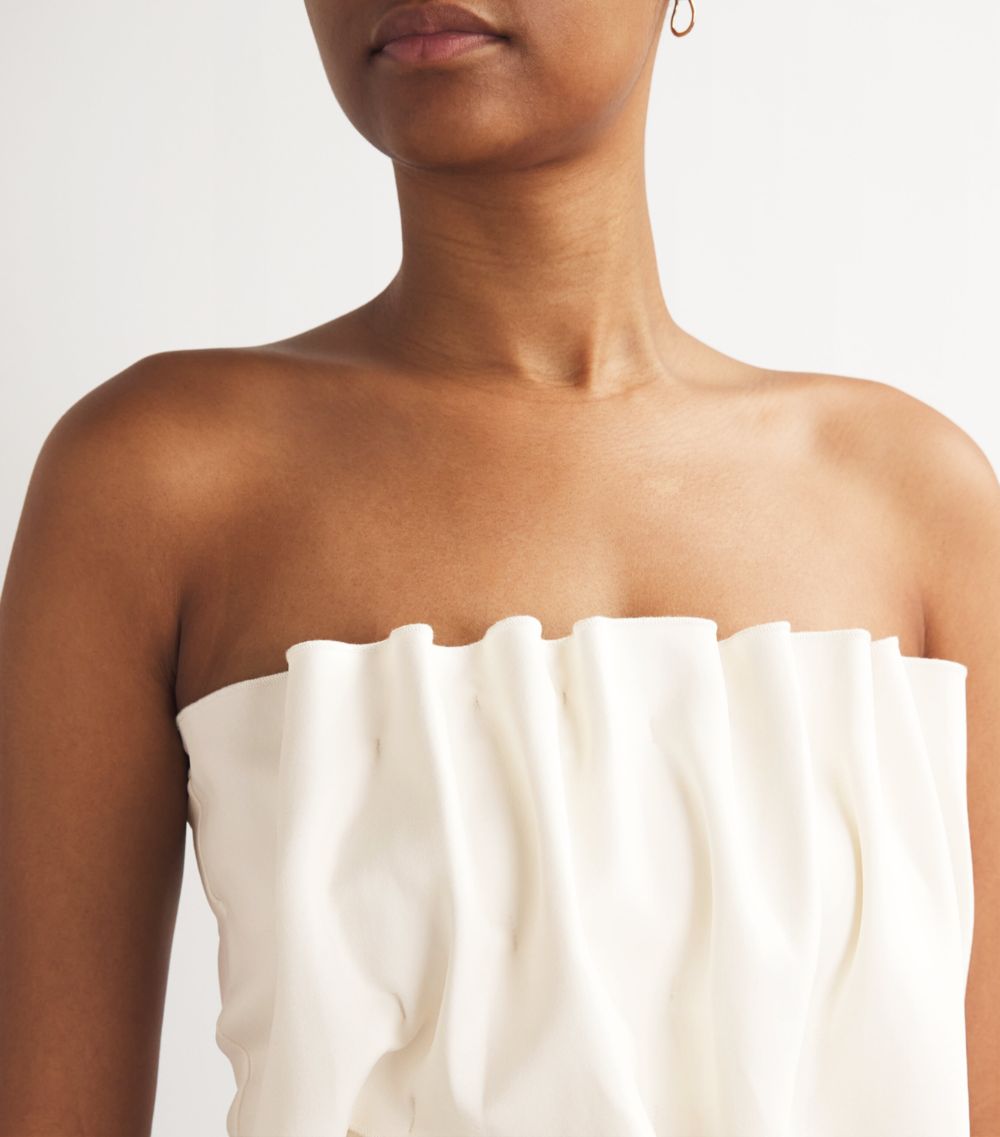  House Of Dagmar Sculpted Pleat Tube Top