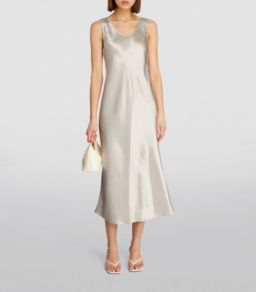 Max Mara Leisure Max Mara Leisure Satin Talete Midi Dress