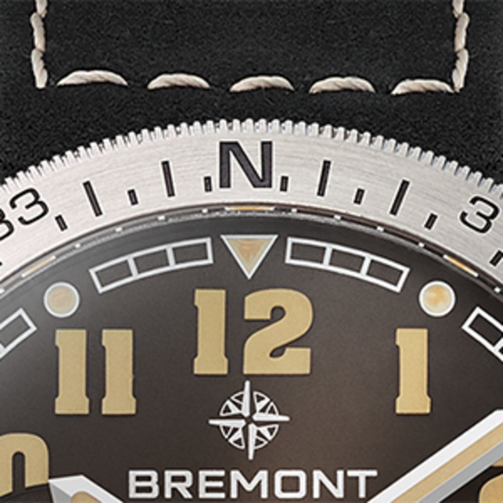 Bremont Bremont Sterling Silver And Leather Terra Nova Watch 40.5Mm