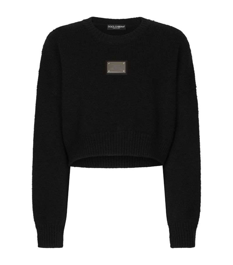 Dolce & Gabbana Dolce & Gabbana Wool-Cashmere Cropped Sweater