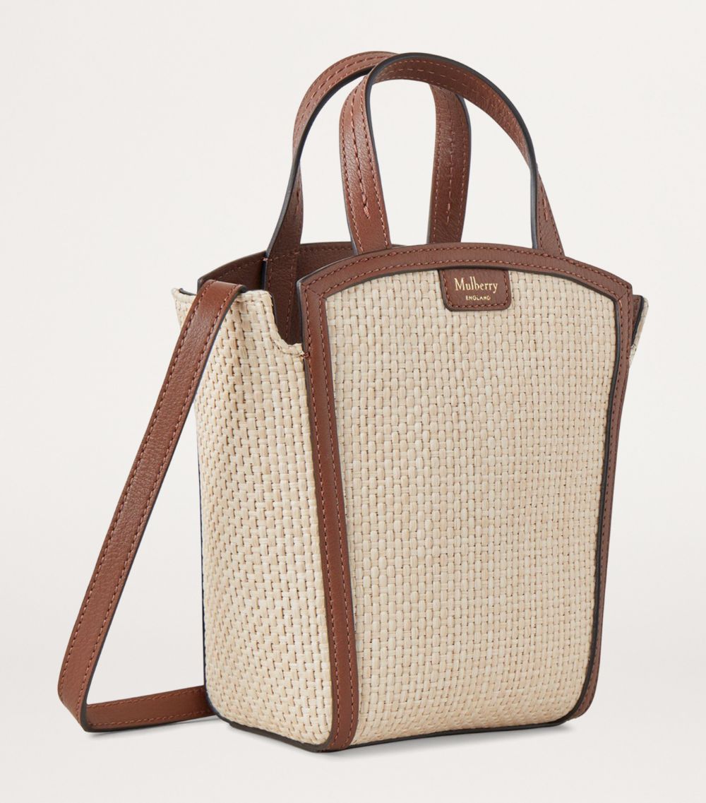 Mulberry Mulberry Mini Raffia Clovelly Tote Bag