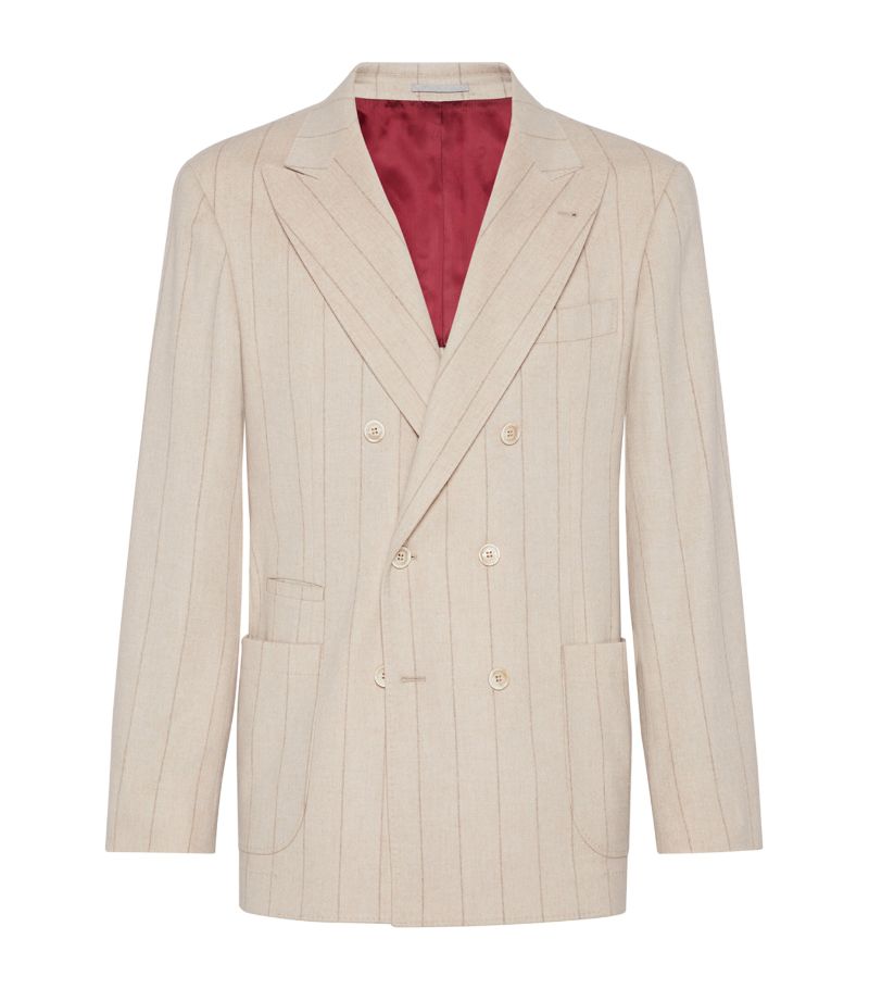 Brunello Cucinelli Brunello Cucinelli Cashmere-Blend One-And-A-Half Breasted Blazer