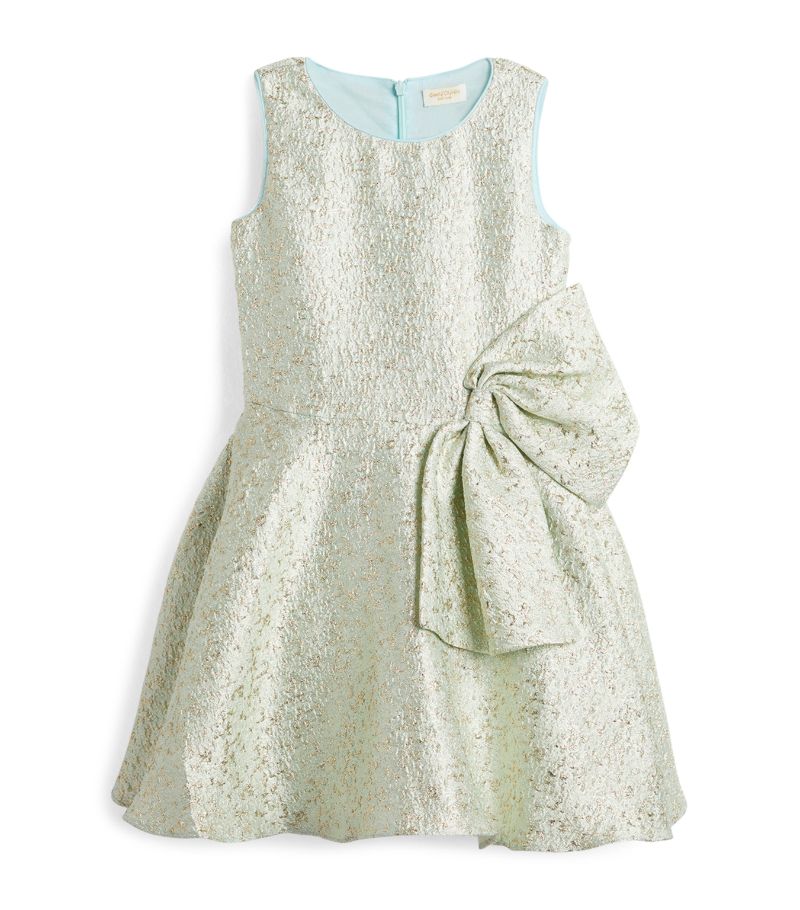 David Charles David Charles Bow-Detail Jacquard Dress (8-16 Years)