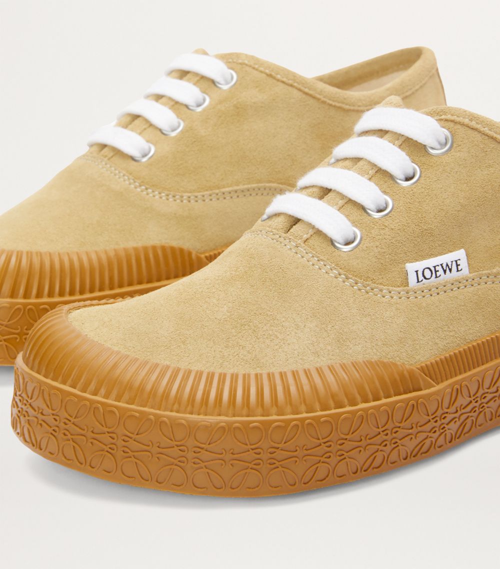 Loewe Loewe X Paula'S Ibiza Suede Terra Vulca Low-Top Sneakers