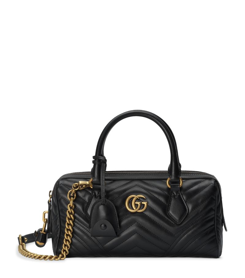 Gucci Gucci Small Leather Marmont Top-Handle Bag