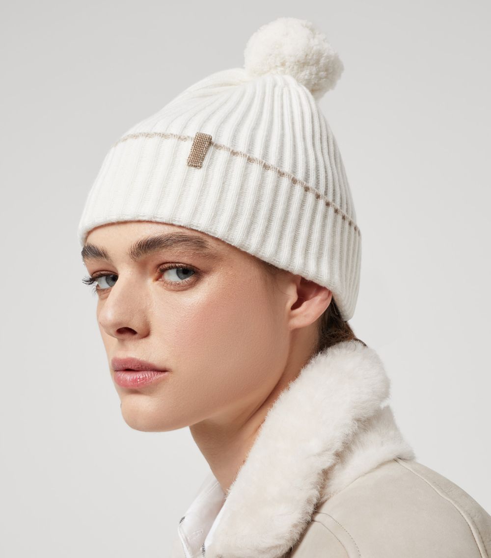 Brunello Cucinelli Brunello Cucinelli Cashmere Pom-Pom Beanie