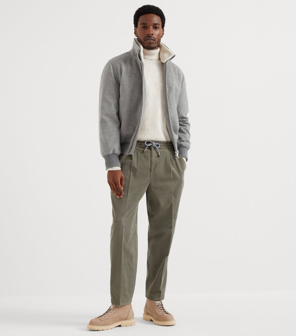 Brunello Cucinelli Brunello Cucinelli Corduroy Drawstring Trousers