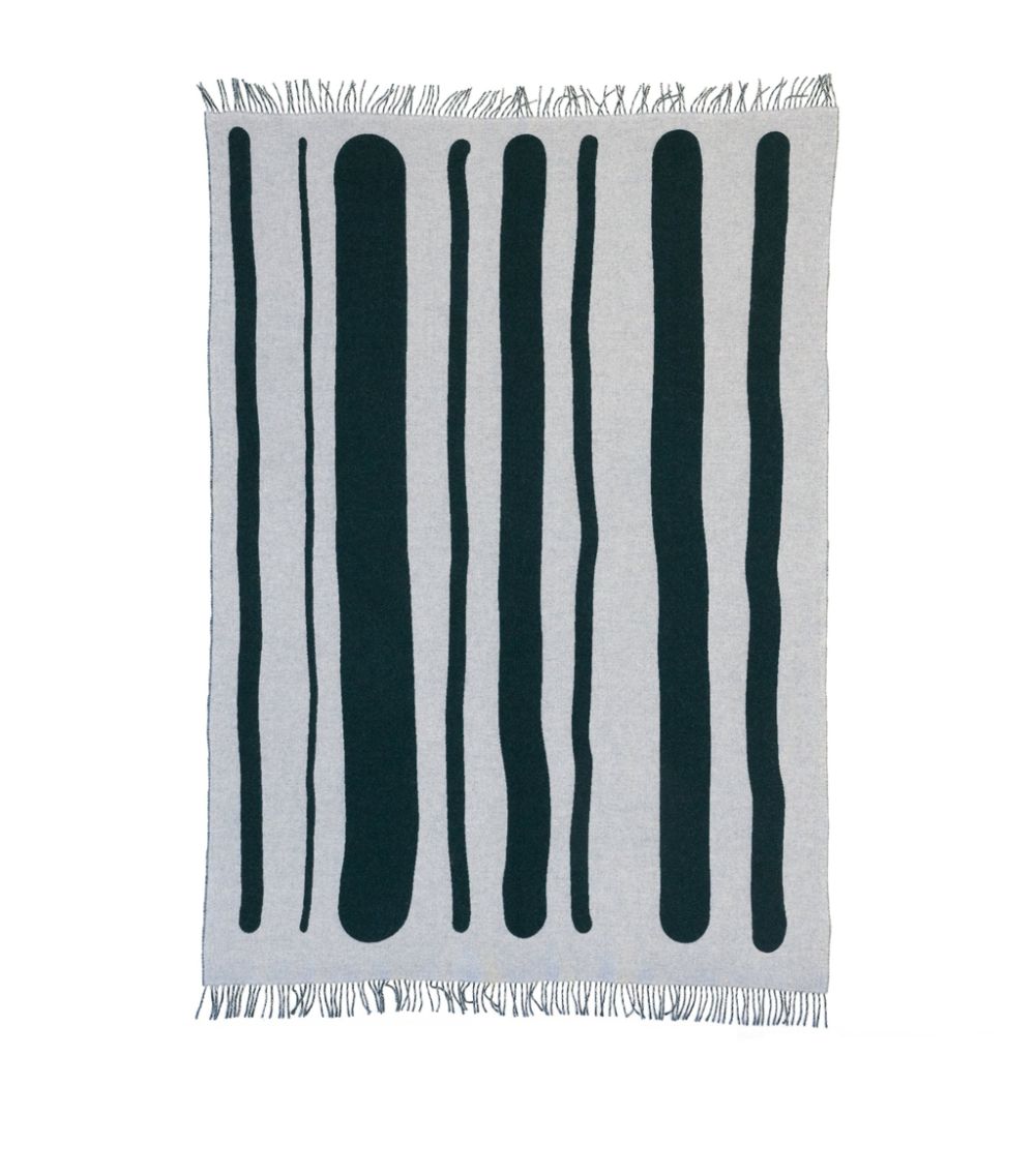 Raawii raawii Wool-Cashmere Striped Throw (150cm x 200cm)